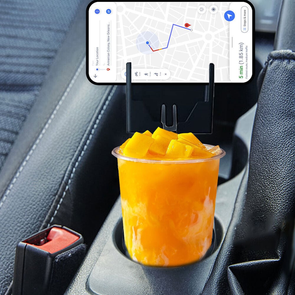 Car cell phone holder & cup holder