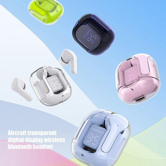 Aircraft Transparent Digital Display Wireless Bluetooth Headset