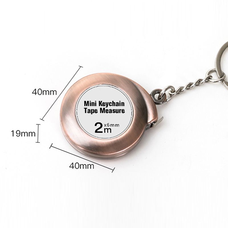 2m Mini Keychain Tape Measure