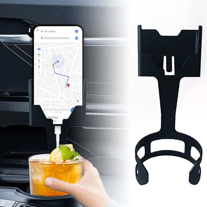 Car cell phone holder & cup holder